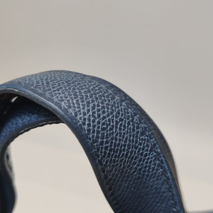 Hermes Picotin 18 Intrecciato Handles Epsom Leather Midnight Navy PHW