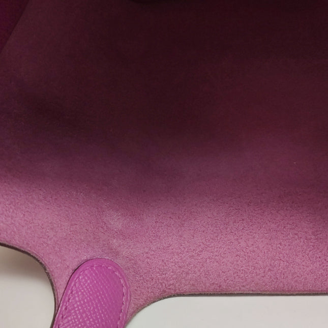 Hermes Picotin 18 Intrecciato Handles Epsom Leather Pink PHW