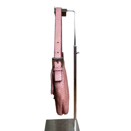 FENDI Baguette Vintage Purple Python-skin Leather Shoulder Bag