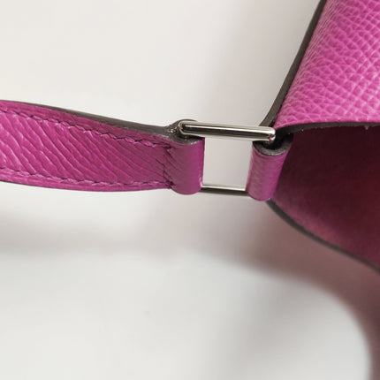 Hermes Picotin 18 Intrecciato Handles Epsom Leather Pink PHW