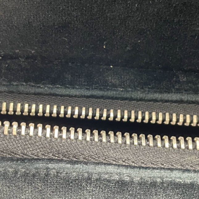 Chanel Black Velvet Shoulder Flap Backpack Vintage Silver HW, 1996