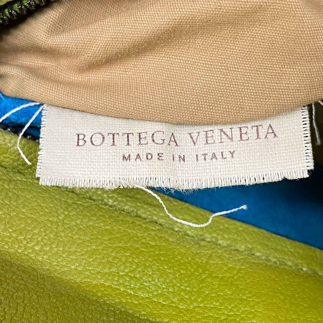 Bottega Veneta Lime Green Intrecciato Leather Hand Bag