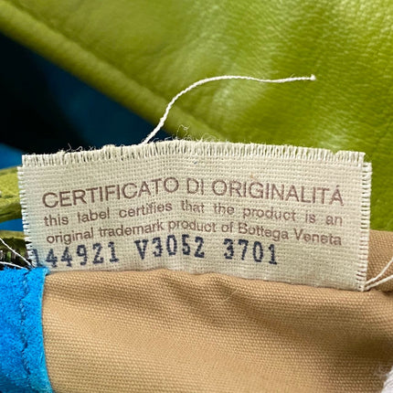 Bottega Veneta Lime Green Intrecciato Leather Hand Bag