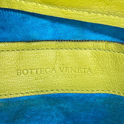 Bottega Veneta Lime Green Intrecciato Leather Hand Bag