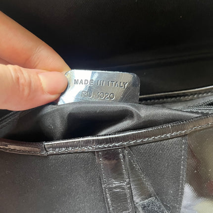Sold Dior Saddle Vintage So Black Fabric and Patent Leather Shoulder Bag