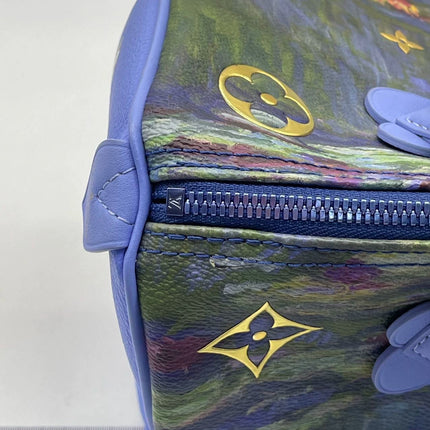 Louis Vuitton x Jeff Koons Speedy 30 Monet Water Lilies Top Handle Bag