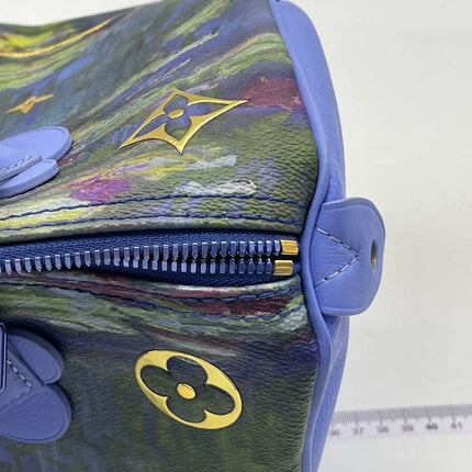 Louis Vuitton x Jeff Koons Speedy 30 Monet Water Lilies Top Handle Bag