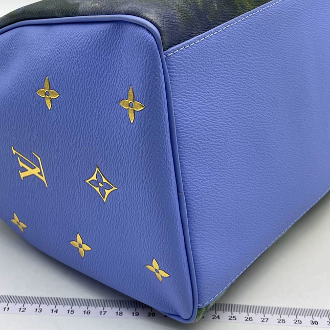 Louis Vuitton x Jeff Koons Speedy 30 Monet Water Lilies Top Handle Bag