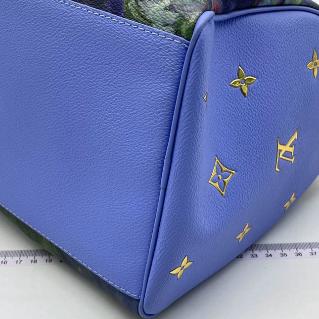 Louis Vuitton x Jeff Koons Speedy 30 Monet Water Lilies Top Handle Bag