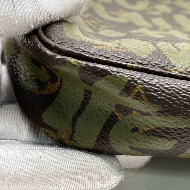 Louis Vuitton x Stephen Sprouse Green Graffiti Monogram Pochette Accessoire