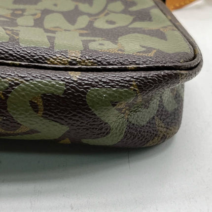 Louis Vuitton x Stephen Sprouse Green Graffiti Monogram Pochette Accessoire