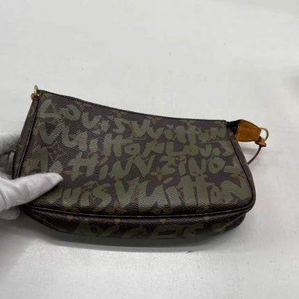 Louis Vuitton x Stephen Sprouse Green Graffiti Monogram Pochette Accessoire