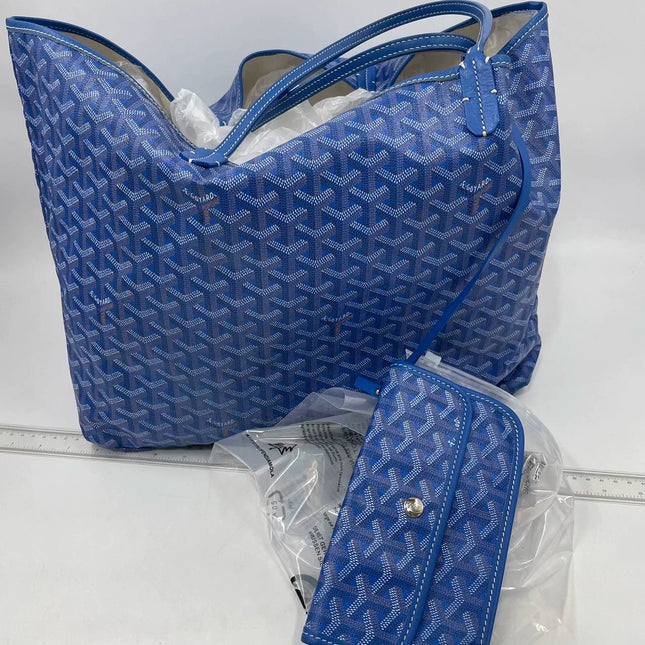 Sold Goyard Saint Louis GM Tote Large Blue