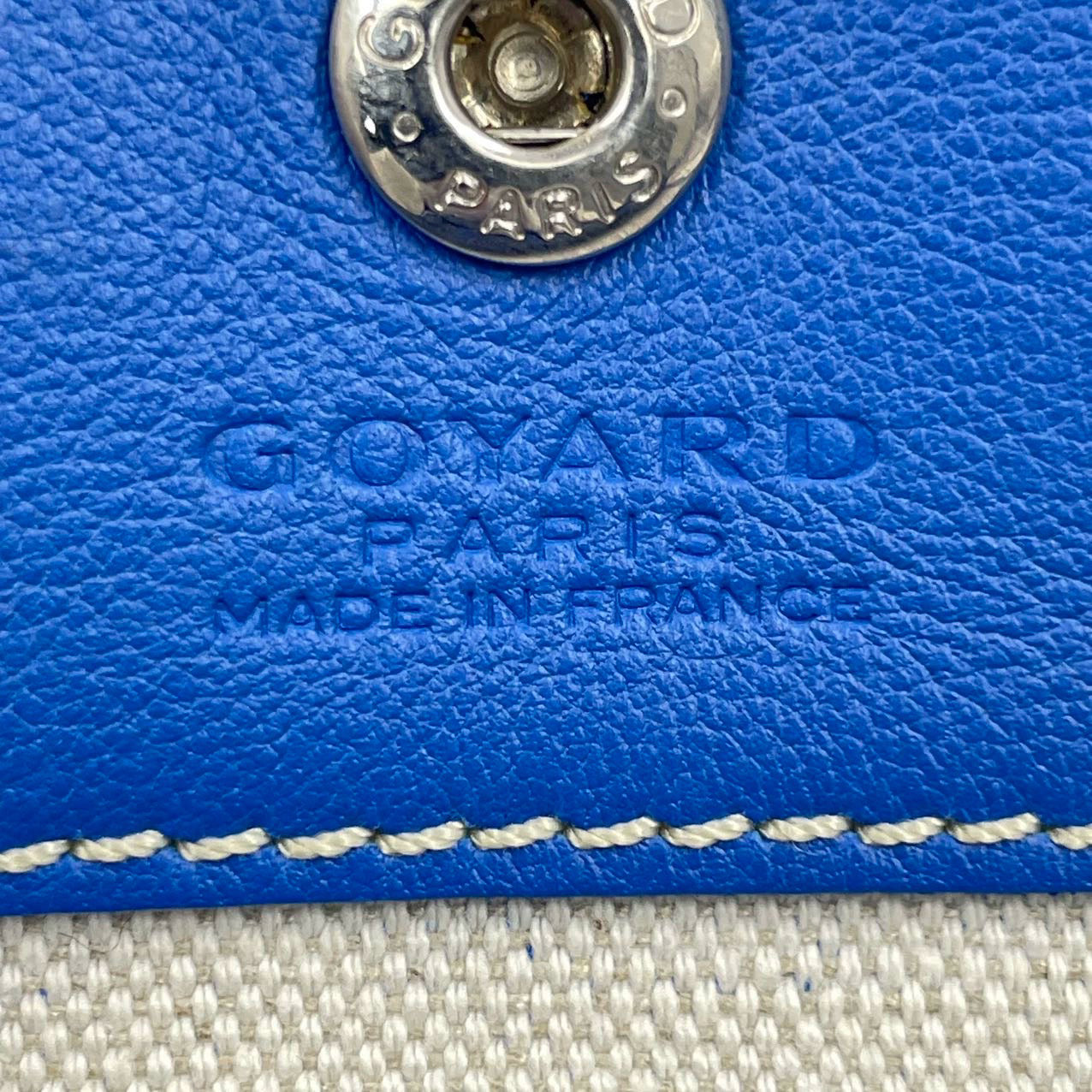 Goyard Anjou Mini Tote 2017 Blue leather