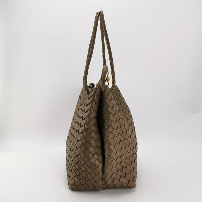 Bottega Veneta Andiamo Large Chocolate Brown Handbag