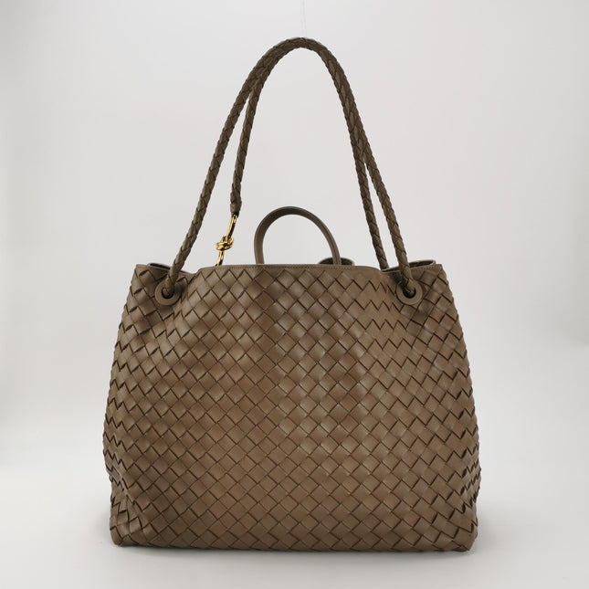 Bottega Veneta Andiamo Large Chocolate Brown Handbag