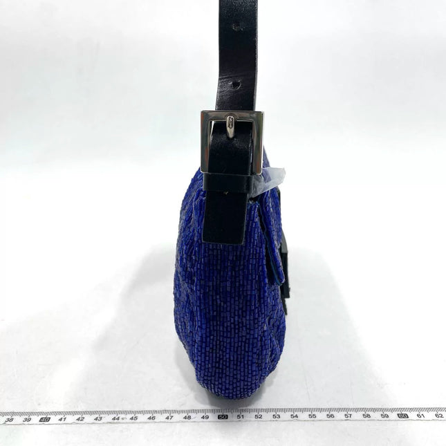 Sold FENDI Baguette Royal Blue beads Vintage