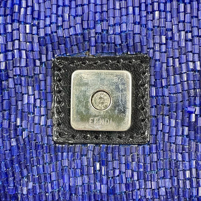 Sold FENDI Baguette Royal Blue beads Vintage