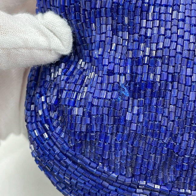 Sold FENDI Baguette Royal Blue beads Vintage