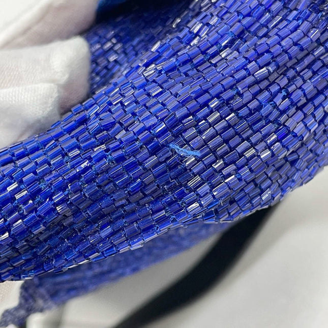Sold FENDI Baguette Royal Blue beads Vintage