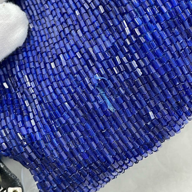 Sold FENDI Baguette Royal Blue beads Vintage