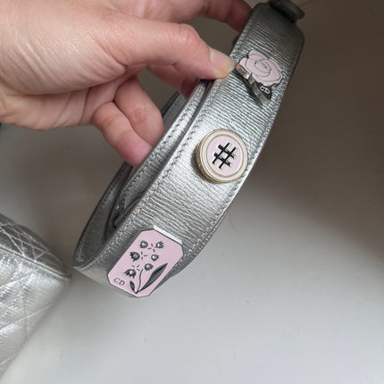 Lady Dior ABCdior Small Silver Cannage Lambskin Handbag