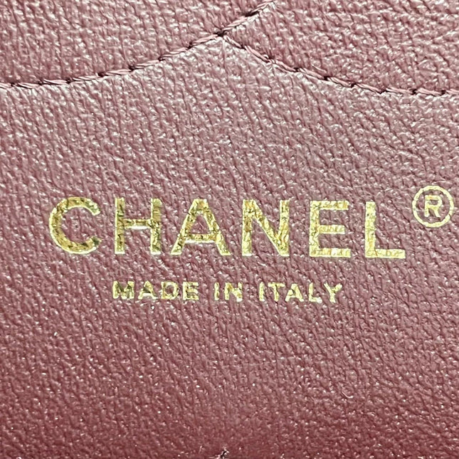 Sold Chanel Classic Flap Jumbo Black Caviar Leather Double Flap with Gold Hardware