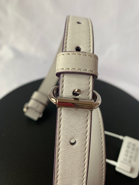 Sold Lady Dior Small My Abcdior White Ecru Lambskin Cannage Leather