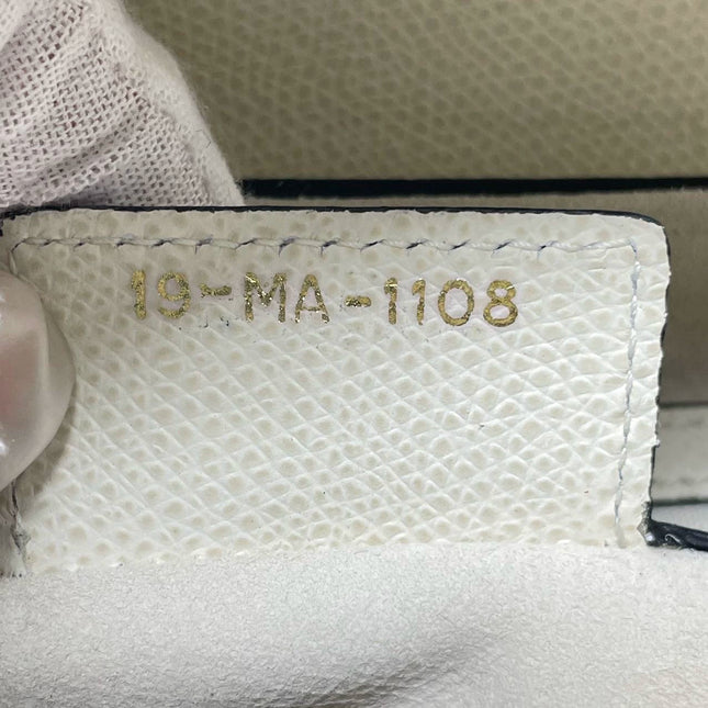 Sold Dior Saddle White Medium Grained Leather Handbag