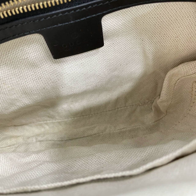 Sold Gucci Jackie 1961 White & White Leather Bag with Adjustable Strap Size Small