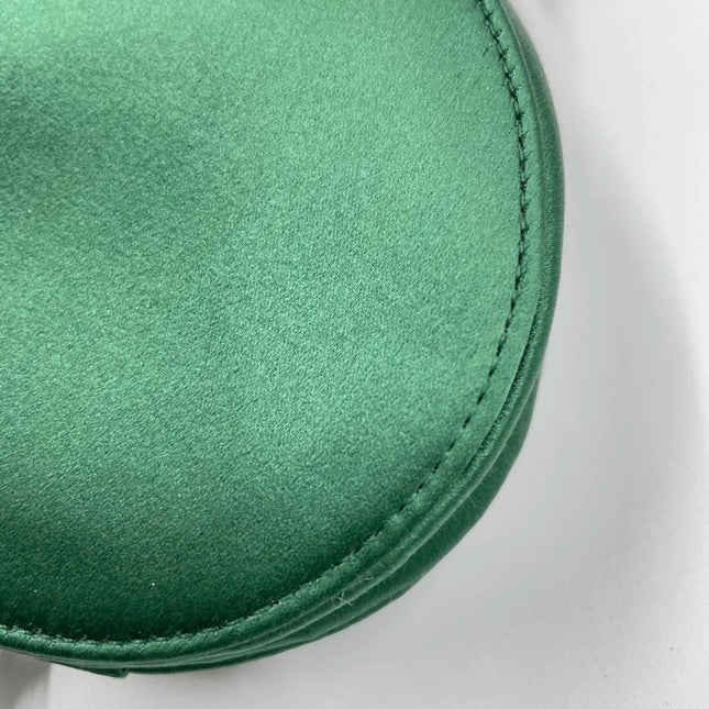 Sold Dior Saddle Mini Silk Emerald Green with crystals