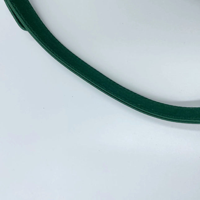 Sold Dior Saddle Mini Silk Emerald Green with crystals