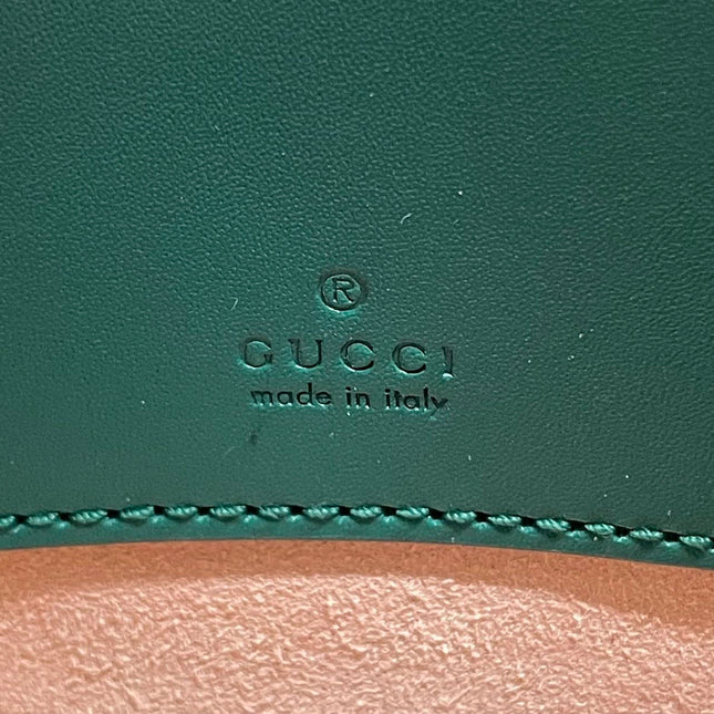 Sold Gucci Jackie 1961 Mini Handbag in Green Leather with Adjustable Strap Giftable Condition