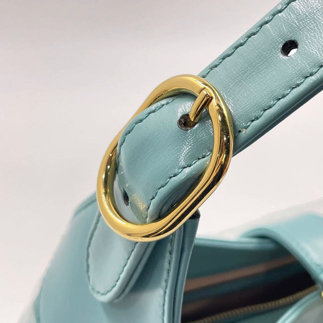 Sold Gucci Jackie 1961 Blue Small Shoulder Bag with Adjustable Strap