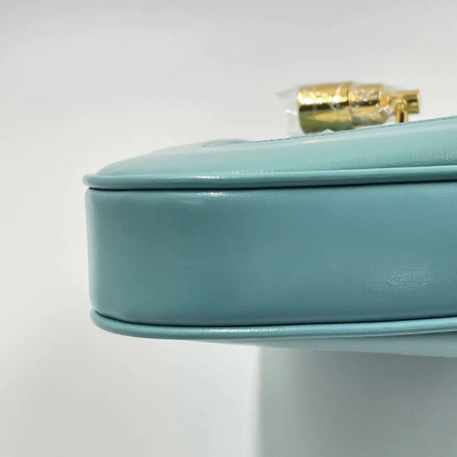 Sold Gucci Jackie 1961 Blue Small Shoulder Bag with Adjustable Strap