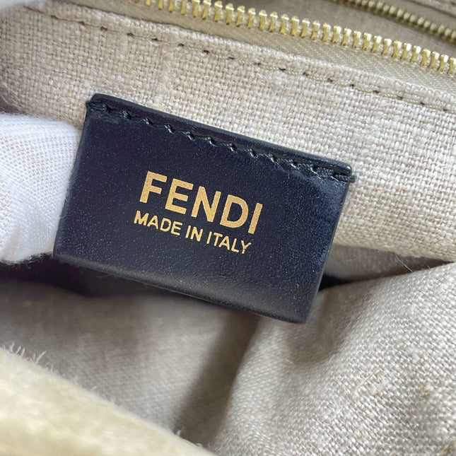 Sold Fendi Mamma Baguette Pony hair in cow print White and Black