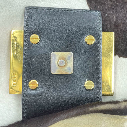 Sold Fendi Mamma Baguette Pony hair in cow print White and Black