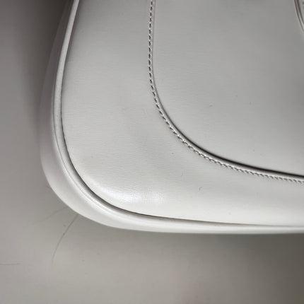 Sold Gucci Jackie 1961 White Leather Bag with Adjustable Strap Size Small