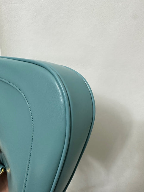 Sold Gucci Jackie 1961 Blue Small Shoulder Bag with Adjustable Strap