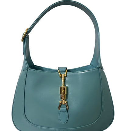 Gucci Jackie 1961 Blue Small Shoulder Bag with Adjustable Strap