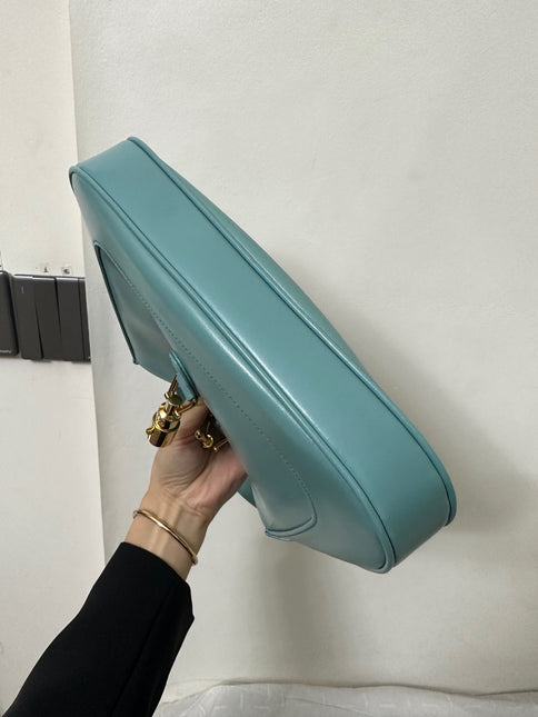 Sold Gucci Jackie 1961 Blue Small Shoulder Bag with Adjustable Strap