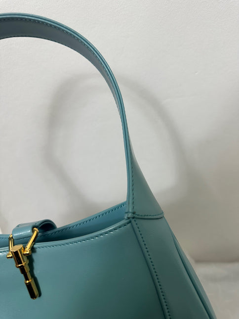 Sold Gucci Jackie 1961 Blue Small Shoulder Bag with Adjustable Strap