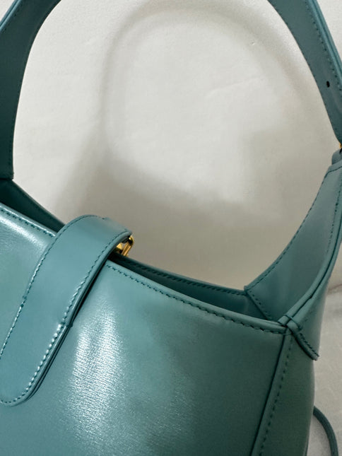 Sold Gucci Jackie 1961 Blue Small Shoulder Bag with Adjustable Strap