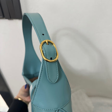 Sold Gucci Jackie 1961 Blue Small Shoulder Bag with Adjustable Strap