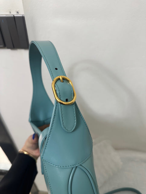 Sold Gucci Jackie 1961 Blue Small Shoulder Bag with Adjustable Strap