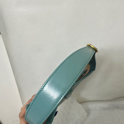 Sold Gucci Jackie 1961 Blue Small Shoulder Bag with Adjustable Strap