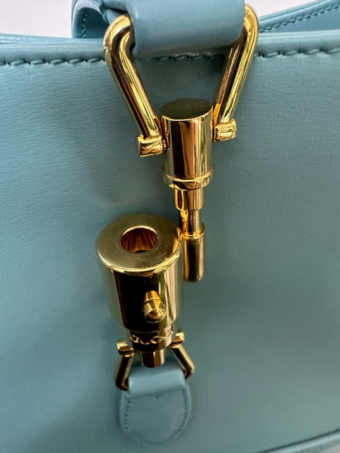 Sold Gucci Jackie 1961 Blue Small Shoulder Bag with Adjustable Strap