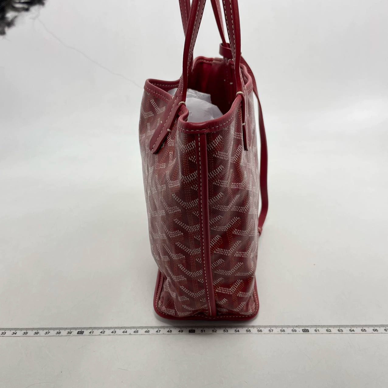 Sold Goyard Anjou Mini Tote Red/Maroon/Burgundy leather