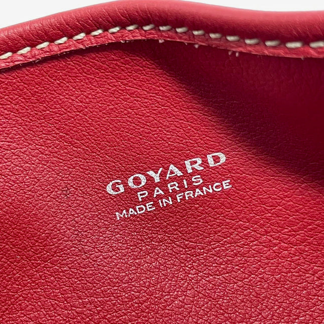 Sold Goyard Anjou Mini Tote Red/Maroon/Burgundy leather