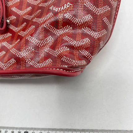 Sold Goyard Anjou Mini Tote Red/Maroon/Burgundy leather